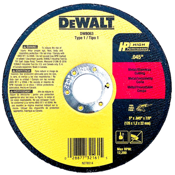  dewalt cut-off disc