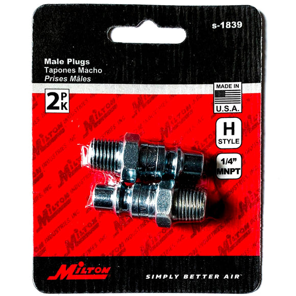 milton s-1839 high flow h style fittings